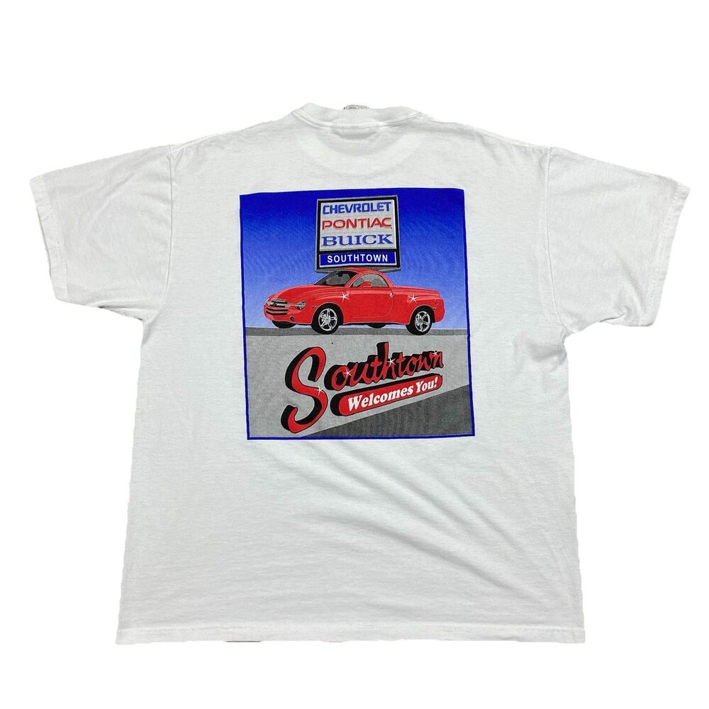 Southtown Chevrolet Pontiac Buick Show & Shine Car Tee XL USA Graphic 00s
